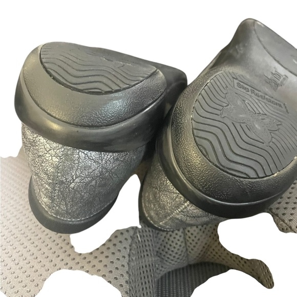 Alegria Keli Clog Cracked Silver Metallic Size 8 (39 EU) Nursing Comfort - Picture 5 of 6